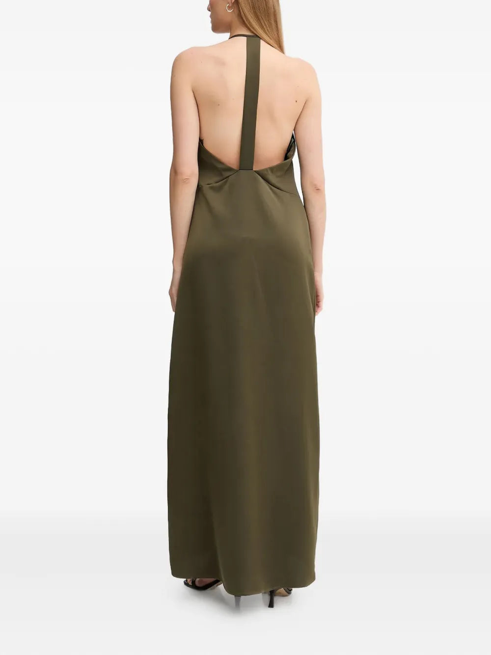 halterneck maxi dress