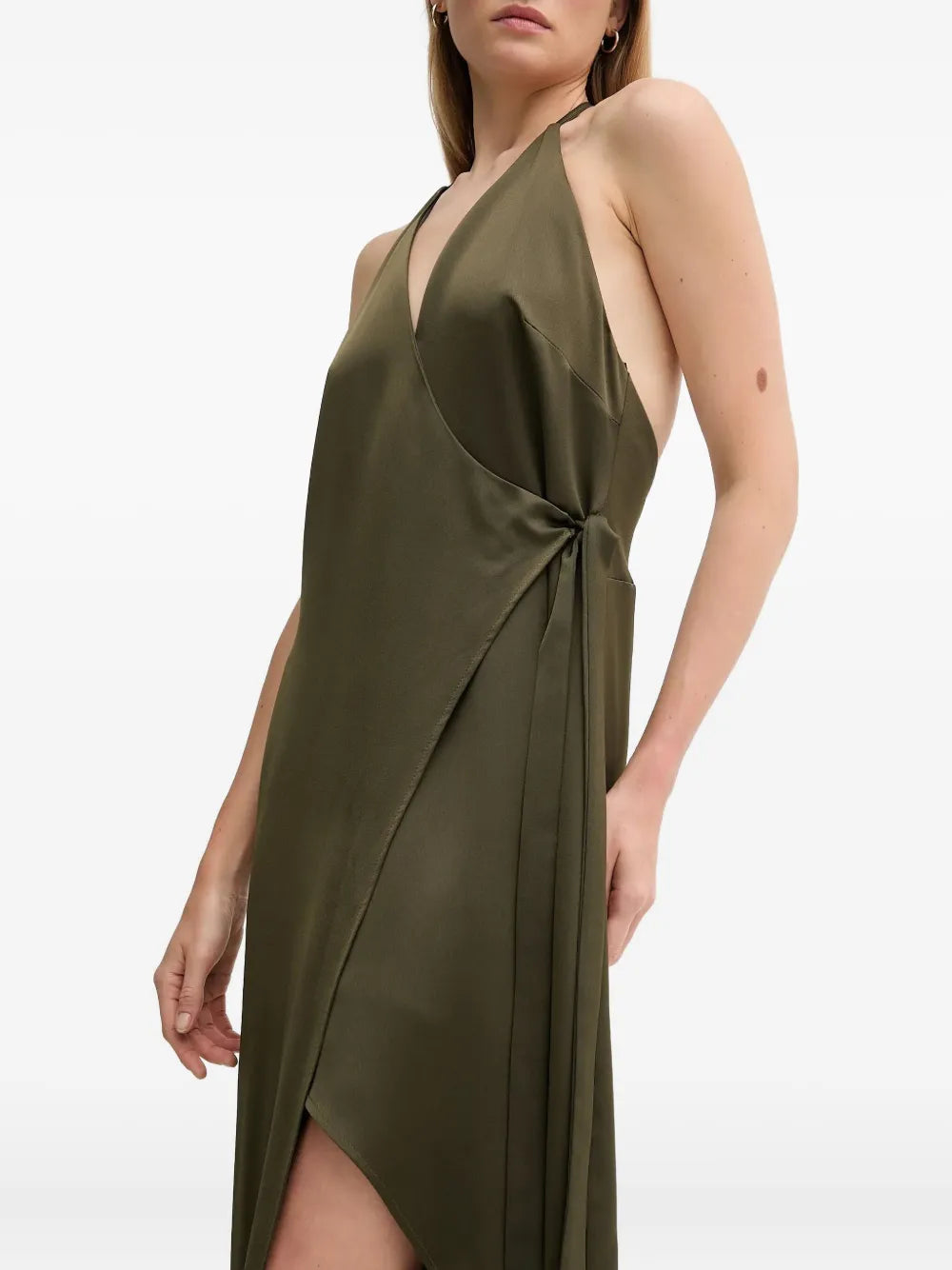 halterneck maxi dress