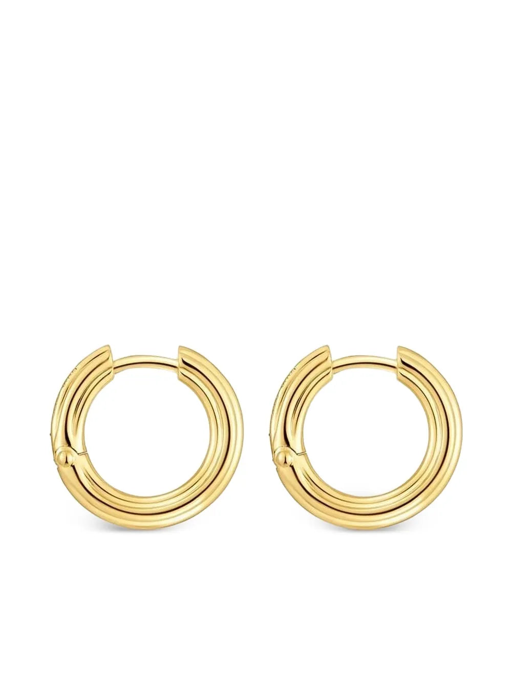 polished-finish hoop earrings