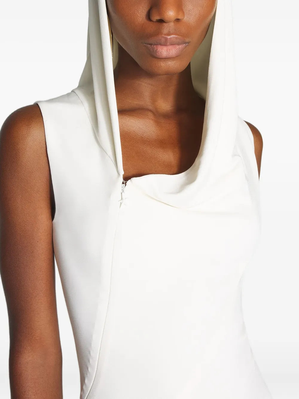 hooded maxi dress
