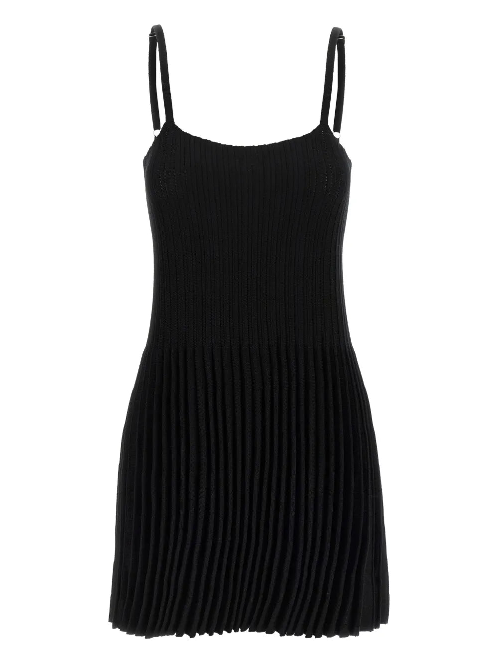 pleated mini dress