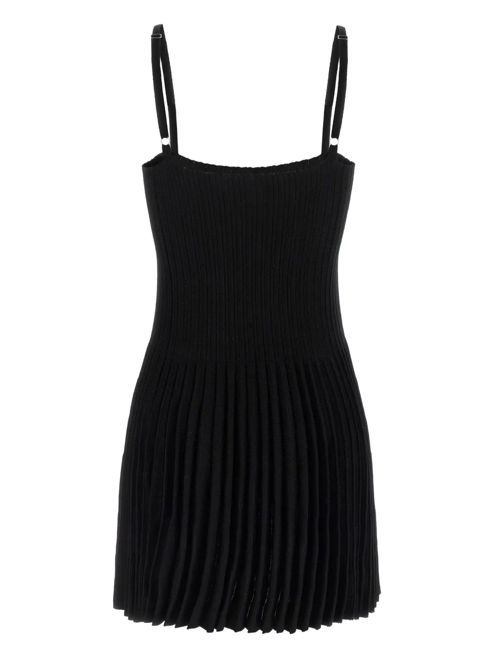 pleated mini dress