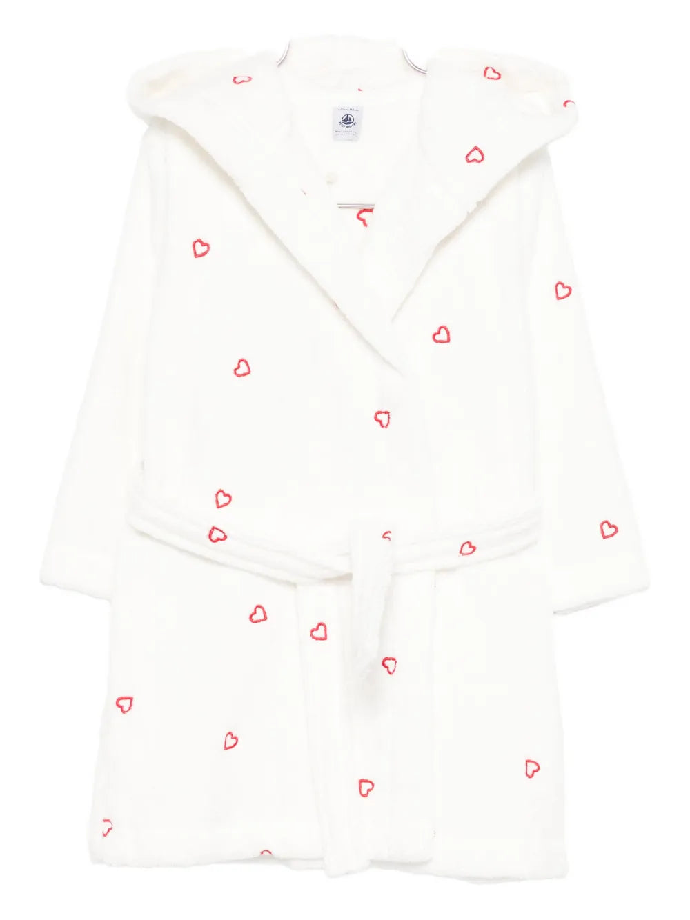 heart-print dressing gown