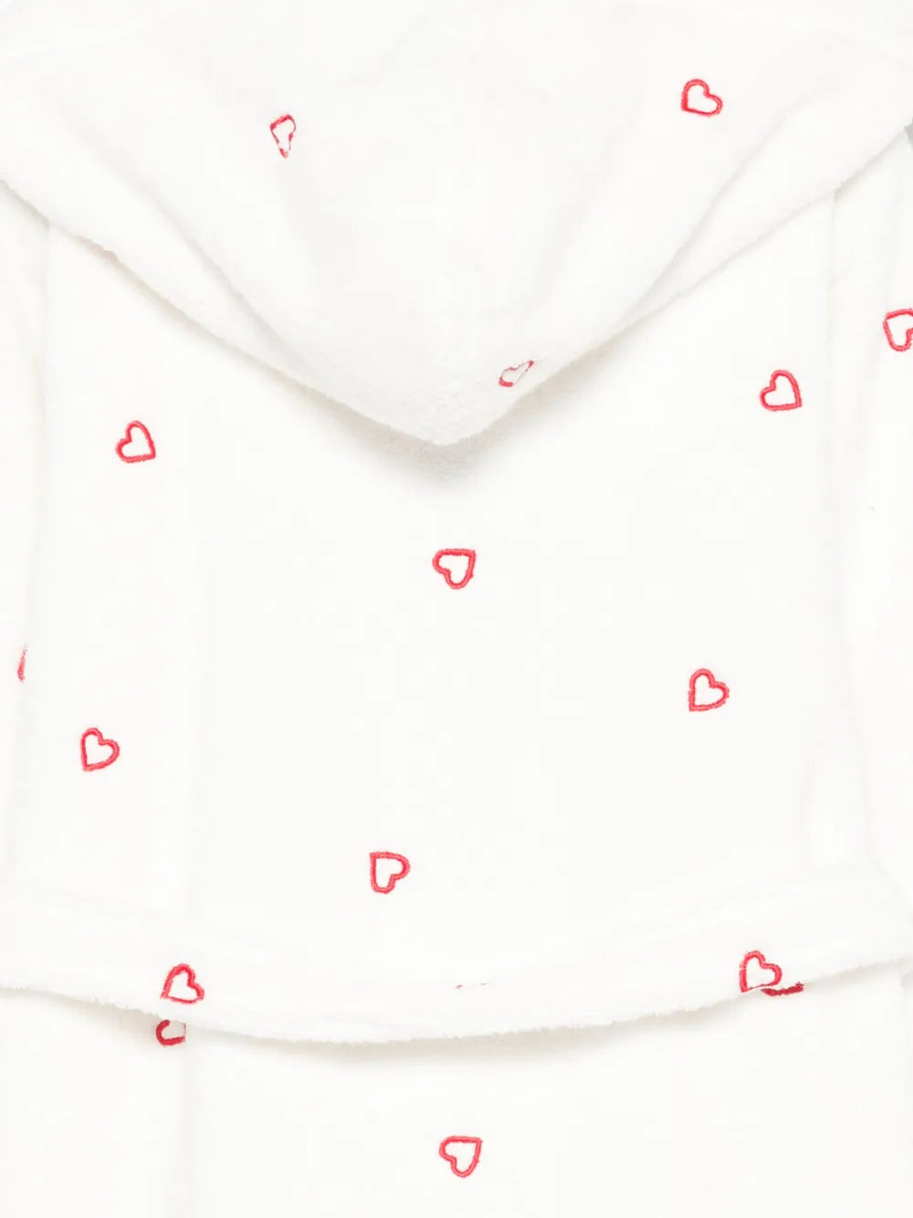 heart-print dressing gown