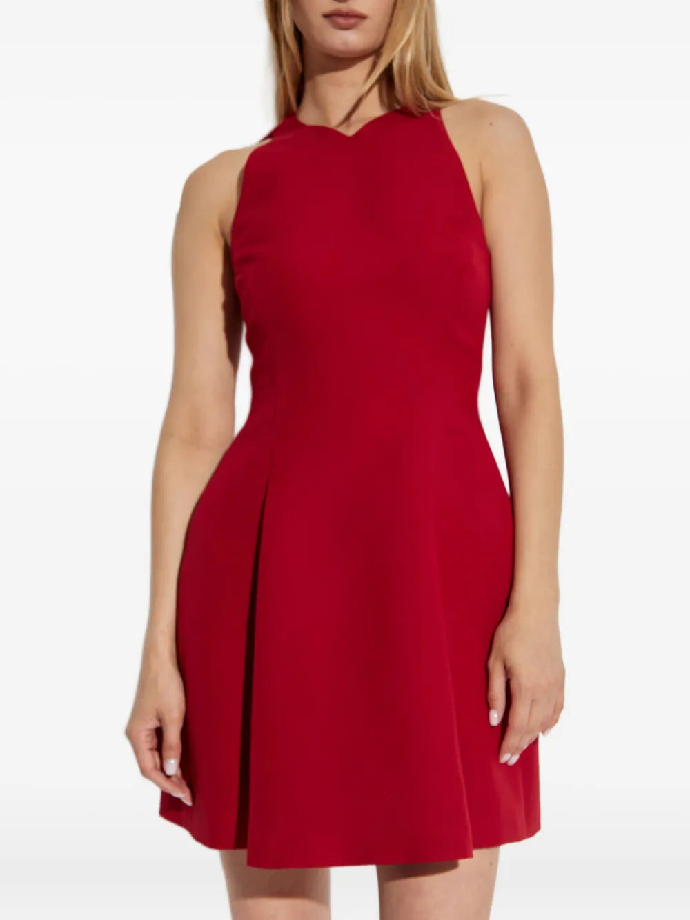 halter-neck A-line dress