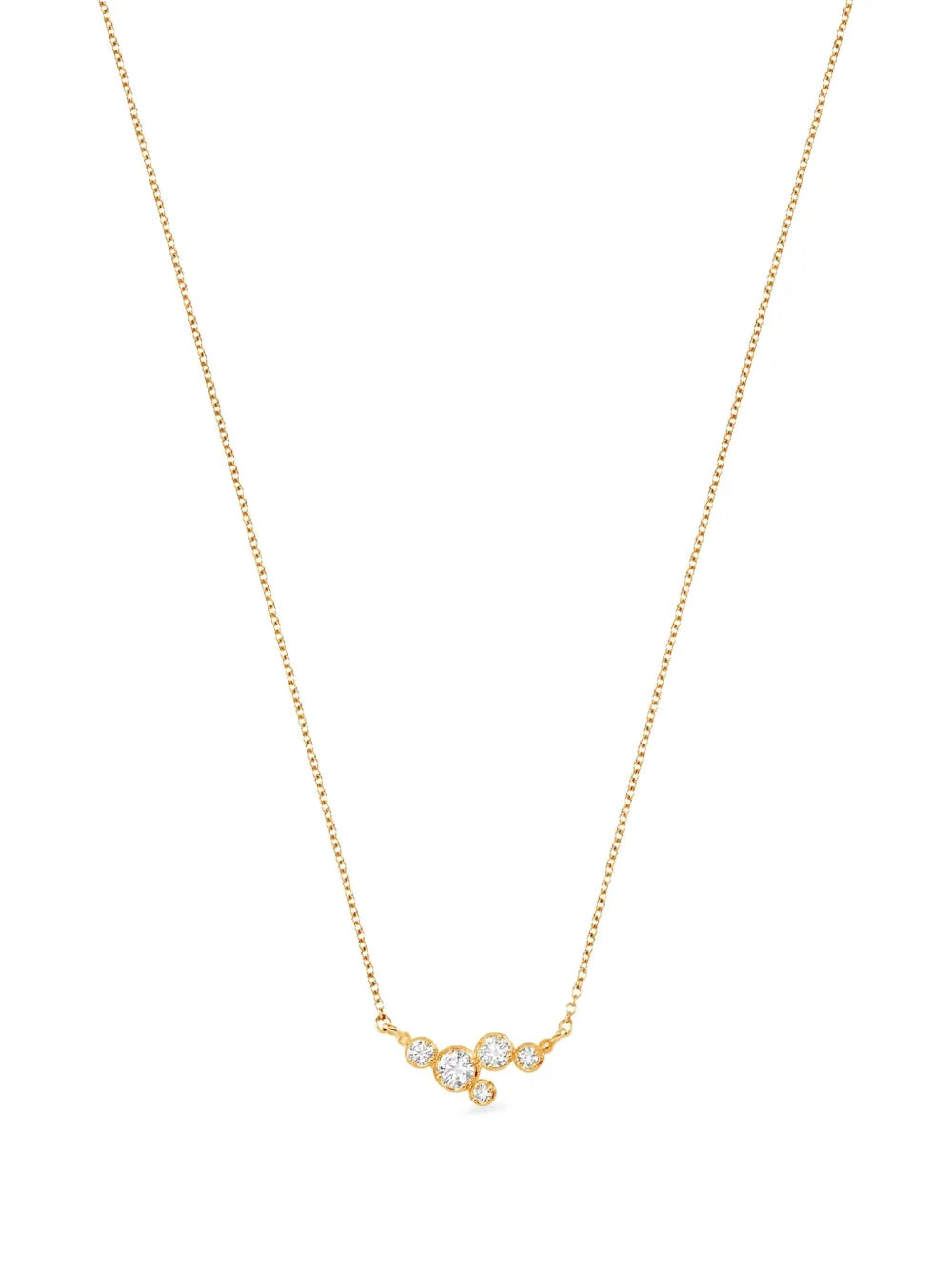 14kt yellow gold Stargazer diamond necklace