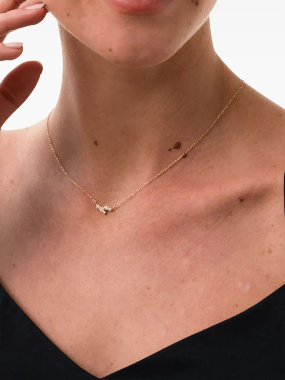 14kt yellow gold Stargazer diamond necklace