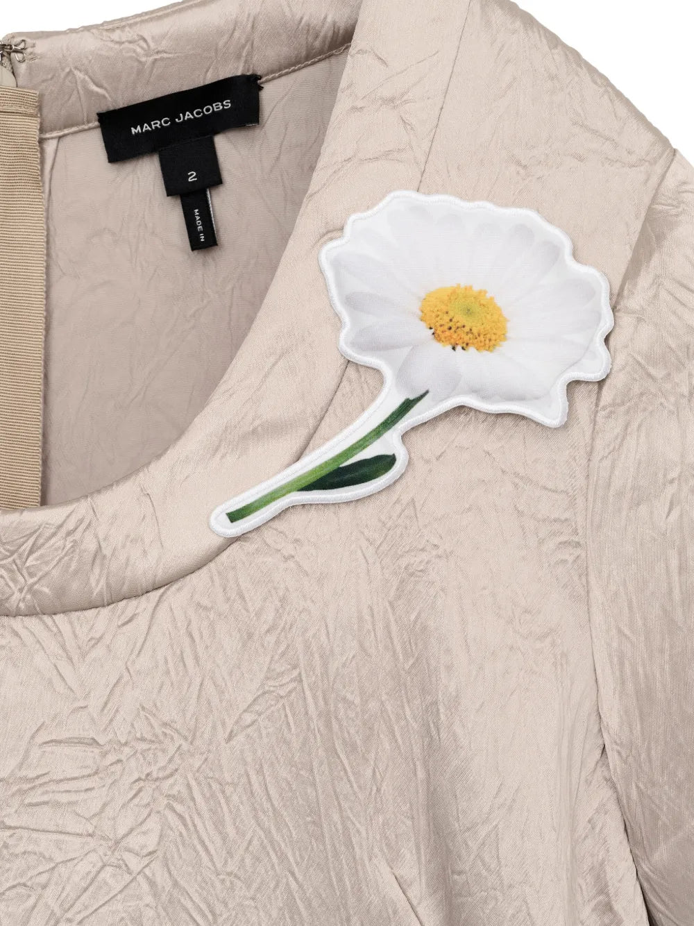 flower-embellished dress
