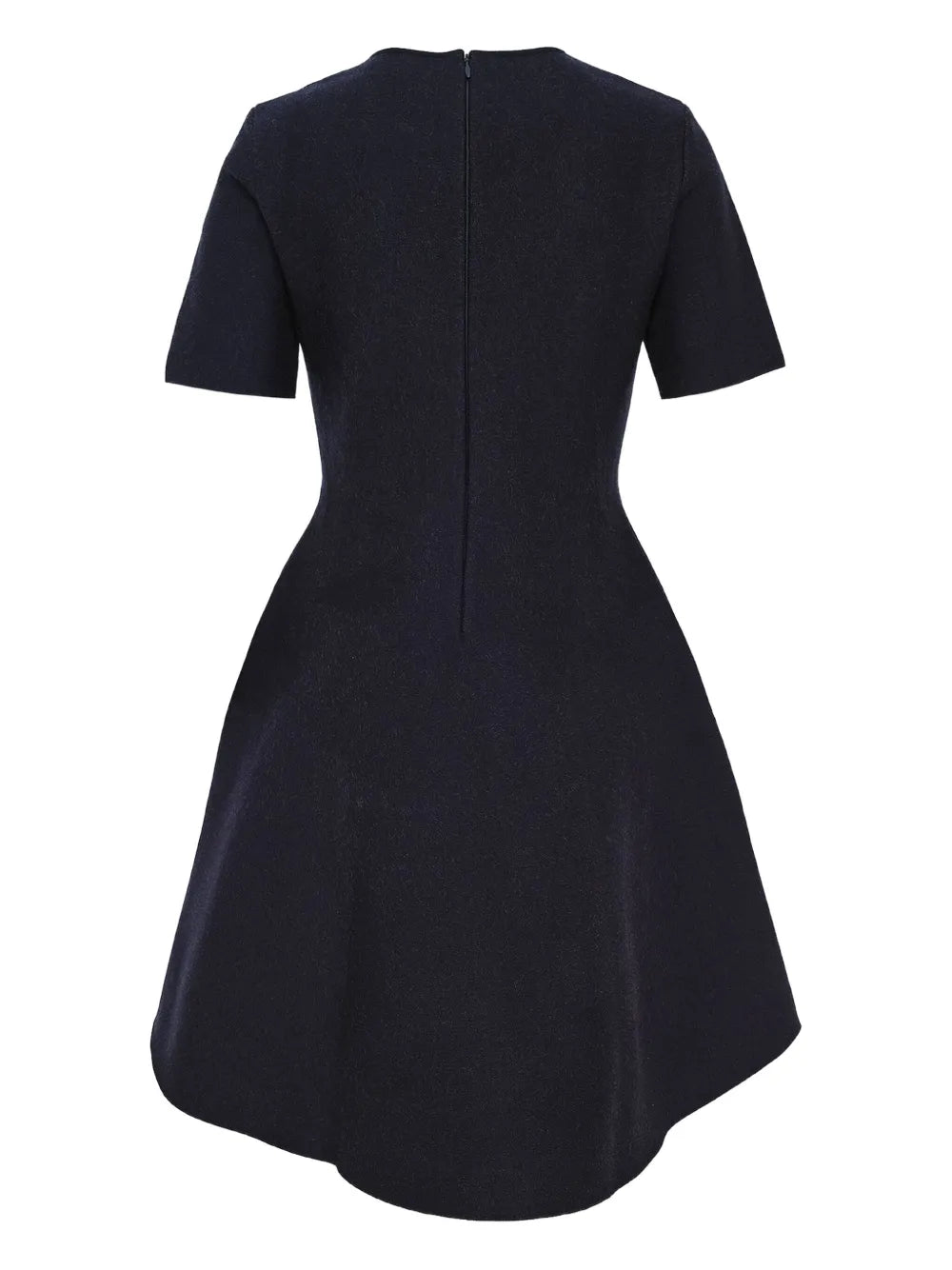 floral-embroidered short-sleeve mini dress