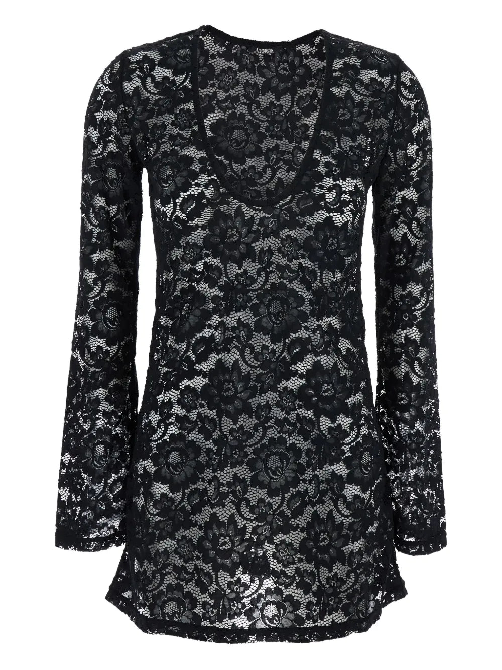floral lace mini dress