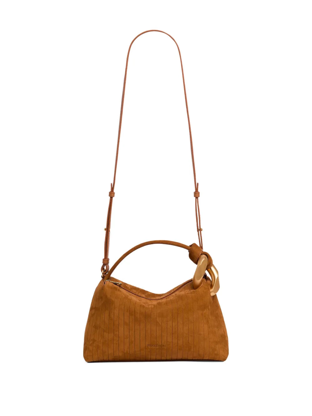  JWA Corner suede tote bag