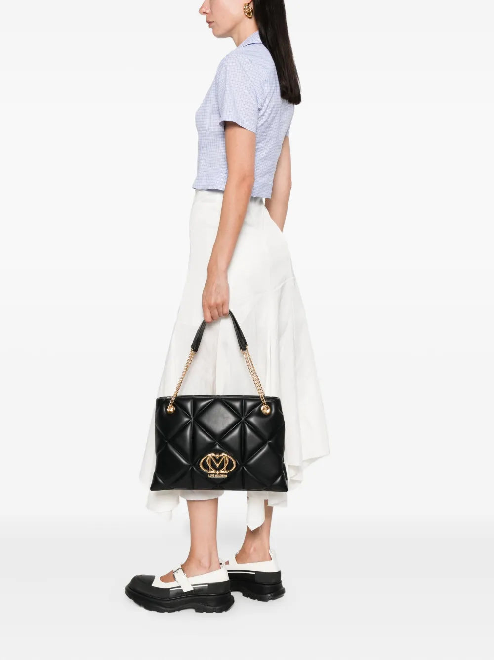 quilted shoulder bag