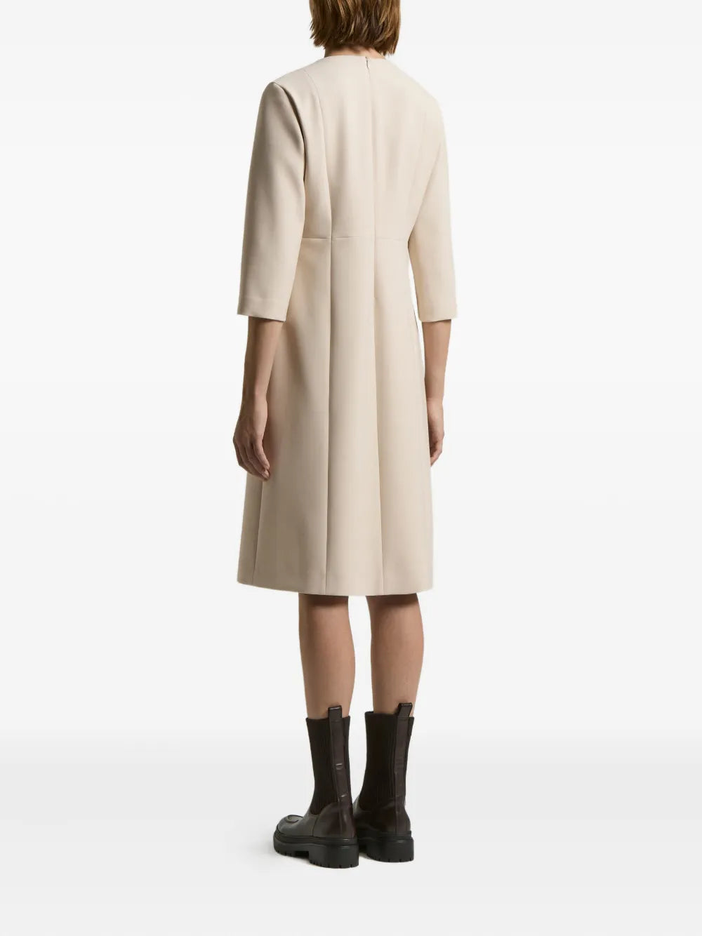 V-neck three-quarter sleeve dress