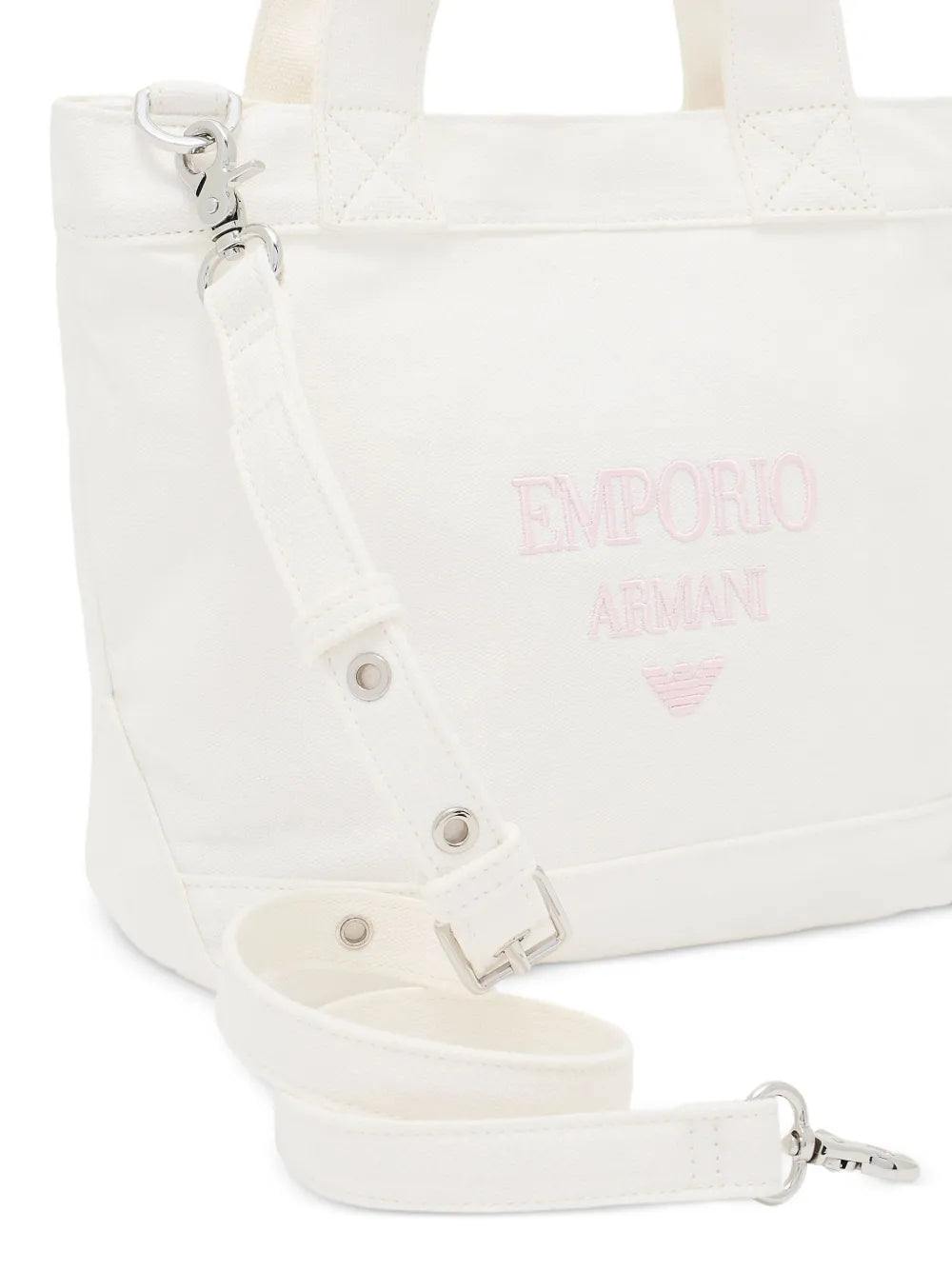logo embroidered tote bag
