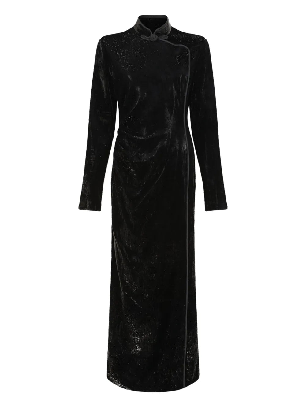knot-detail midi dress