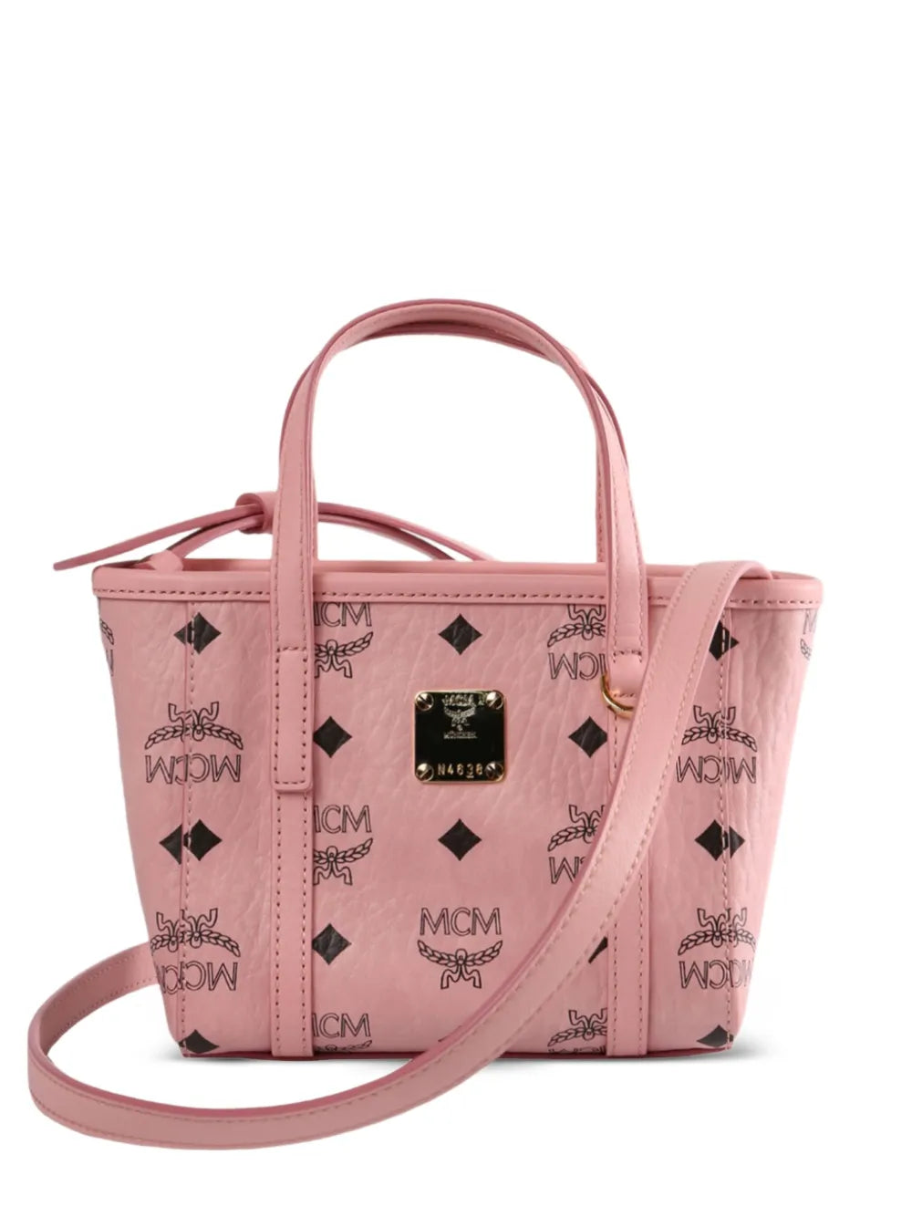 monogram logo-plaque tote bag