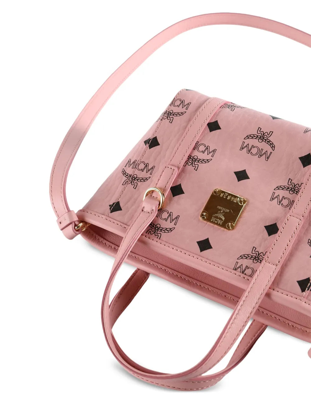 monogram logo-plaque tote bag
