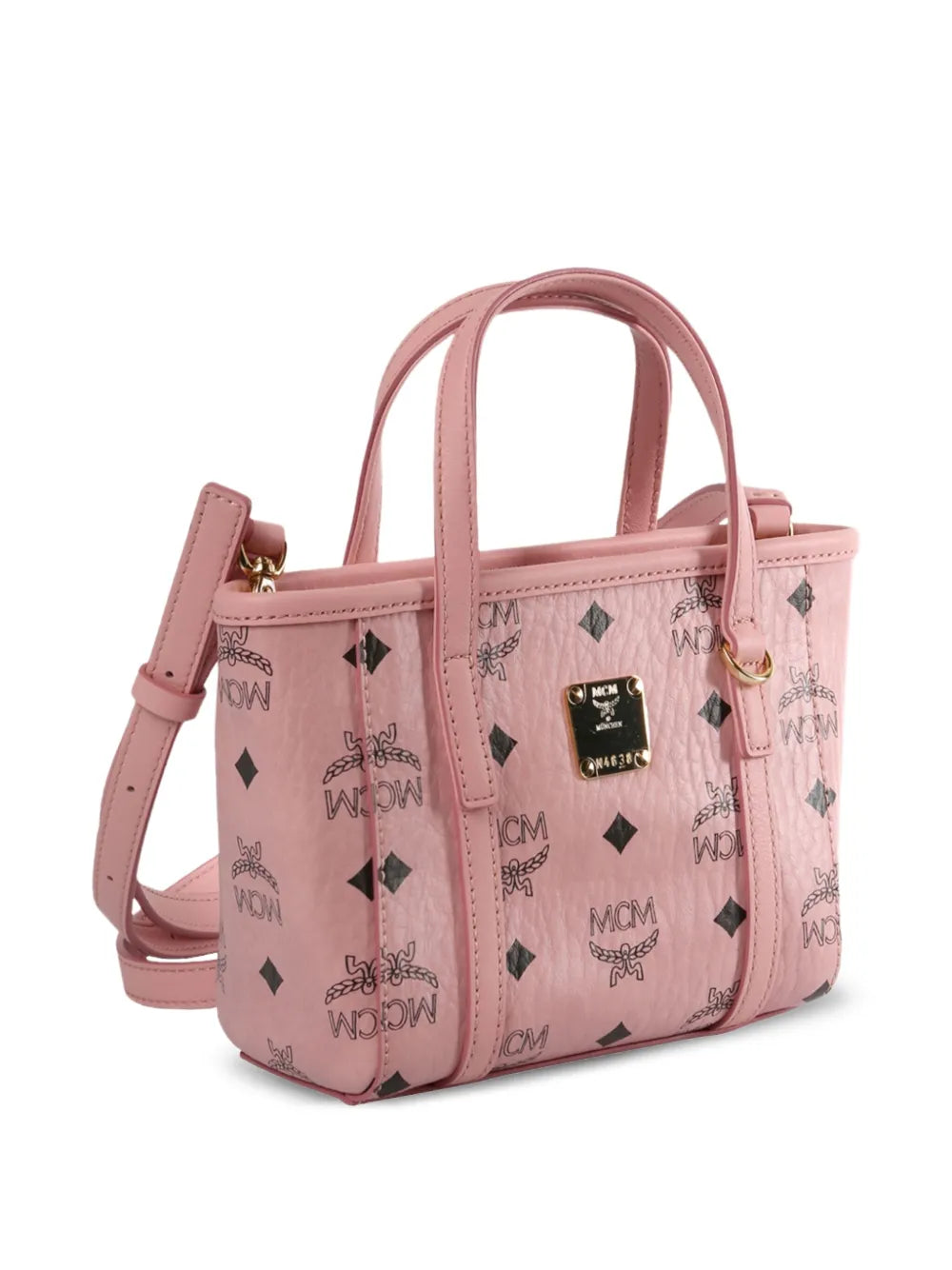 monogram logo-plaque tote bag