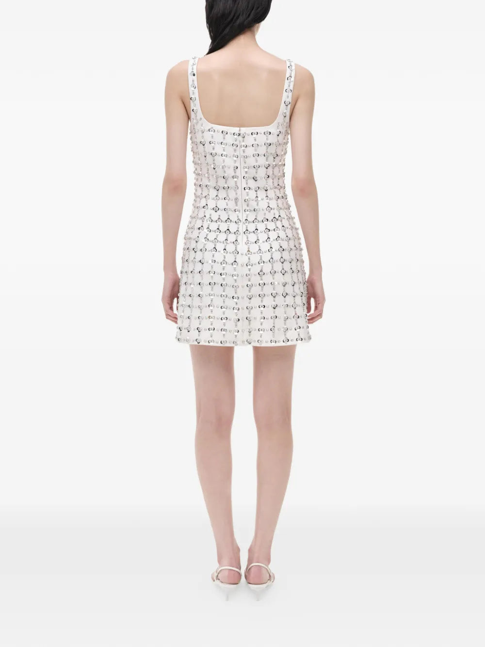 Ziva floral-embellished mini dress