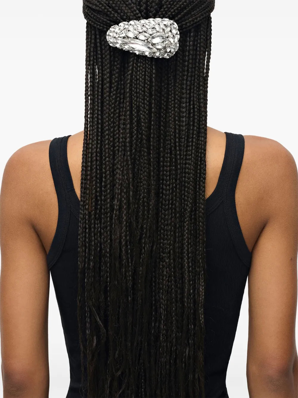 crystal-embellished triangle hairclip