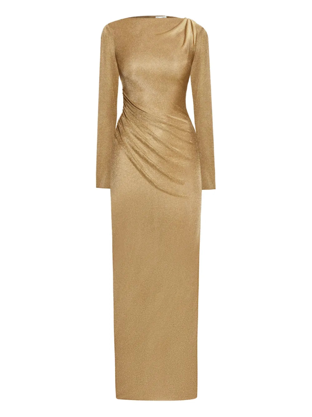 draped jersey maxi dress