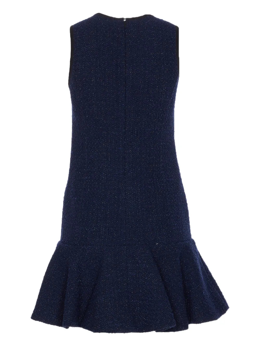 metallic-effect pleated dress