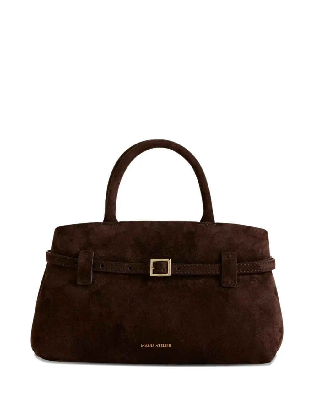 Le Cambon 25 buckle-strap suede handbag