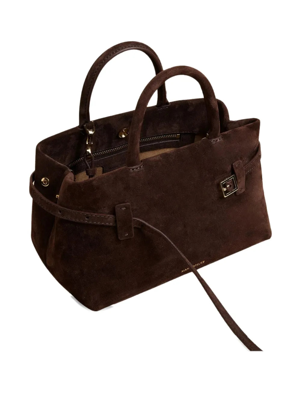 Le Cambon 25 buckle-strap suede handbag