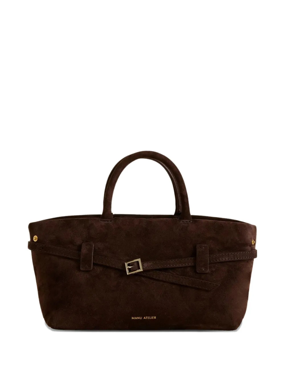 Le Cambon 25 buckle-strap suede handbag