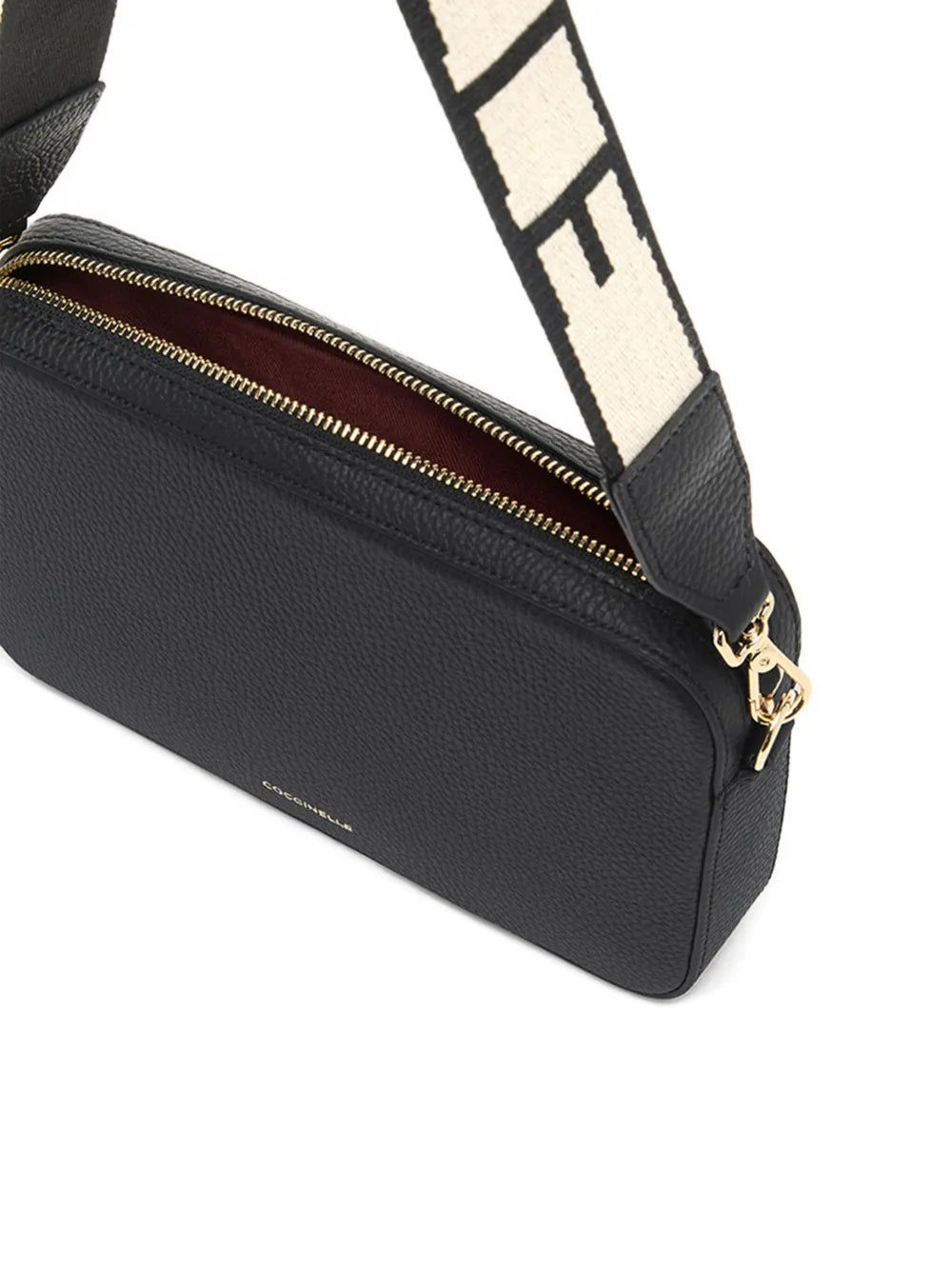 Tebe textured zip-top crossbody bag