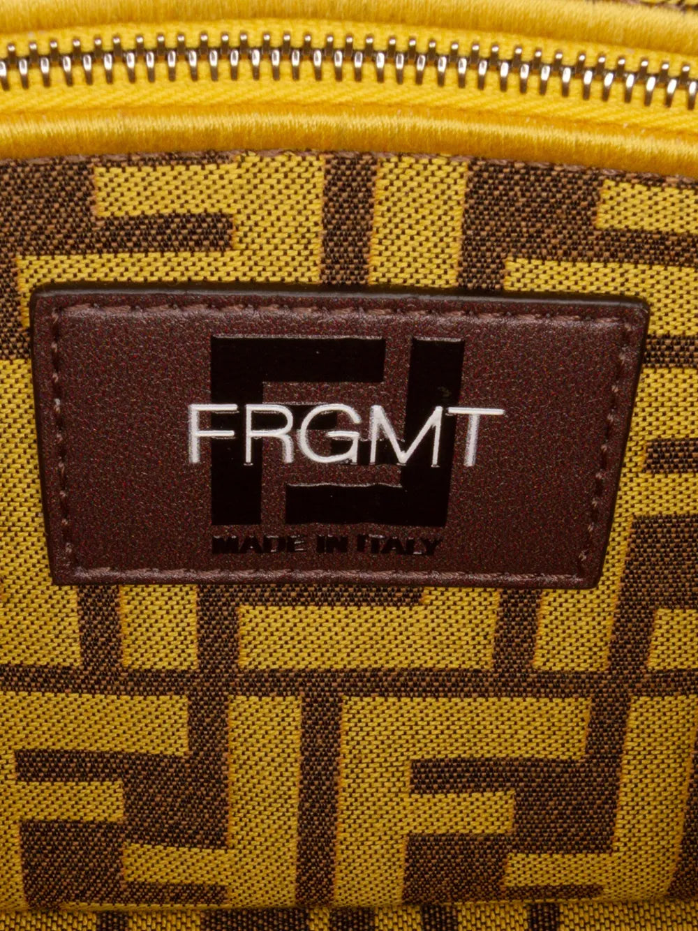 2010-2025 FRGMT x Zucca Embroidered Canvas Baguette satchel