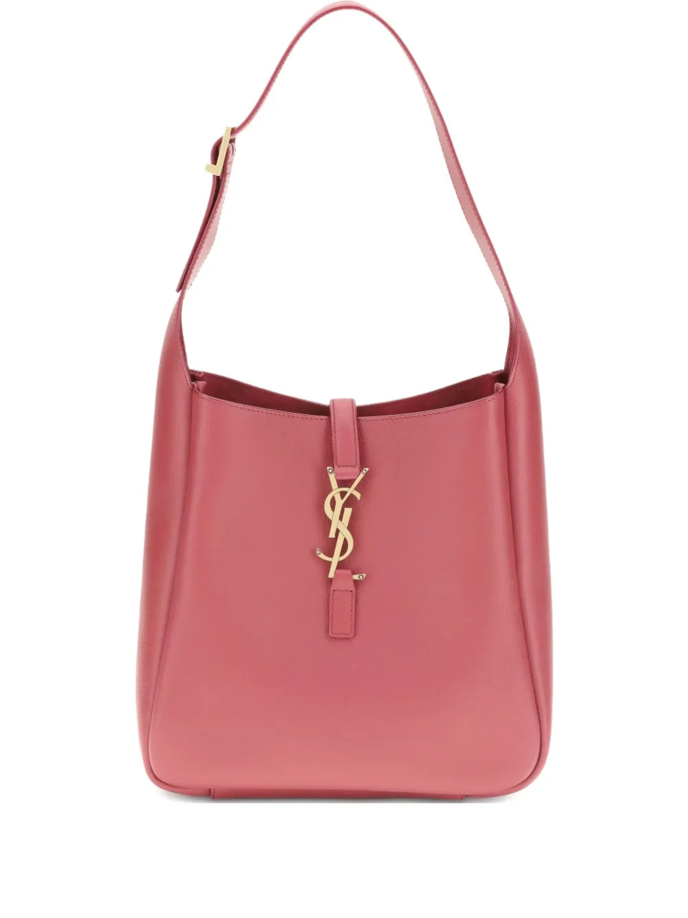 leather YSL logo shoulder bag