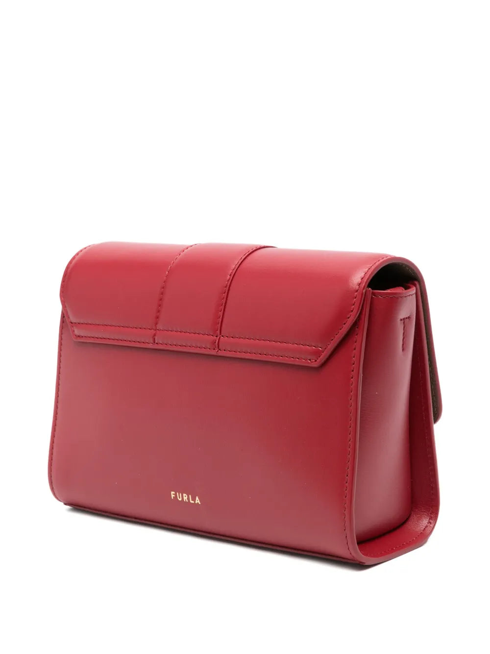 samll Urban clasp-detail leather satchel 