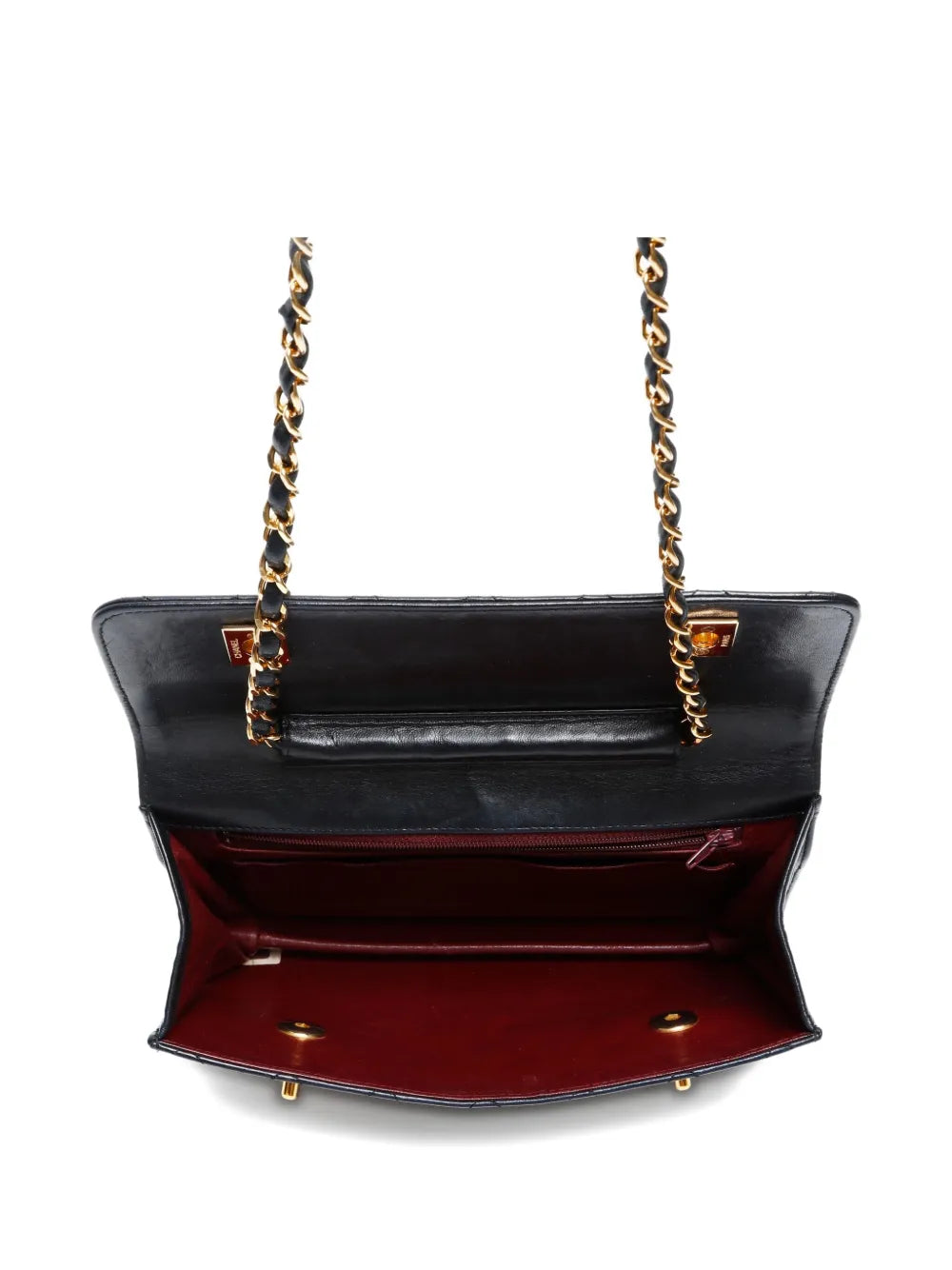 1989-1991 Double Turn-Lock Flap shoulder bag