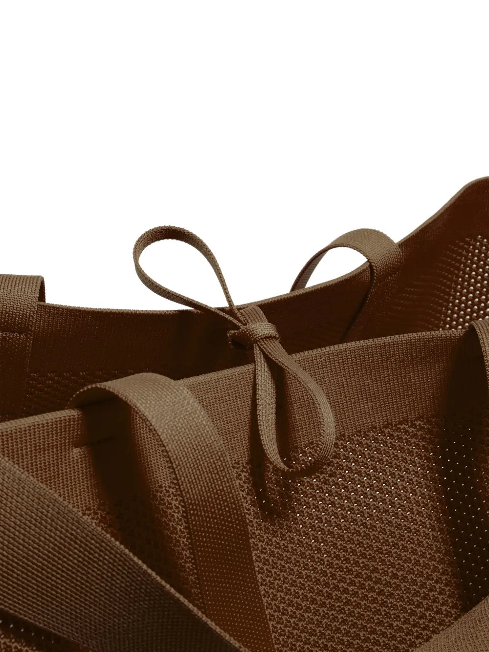 large Chihuahua mesh-knit tote bag