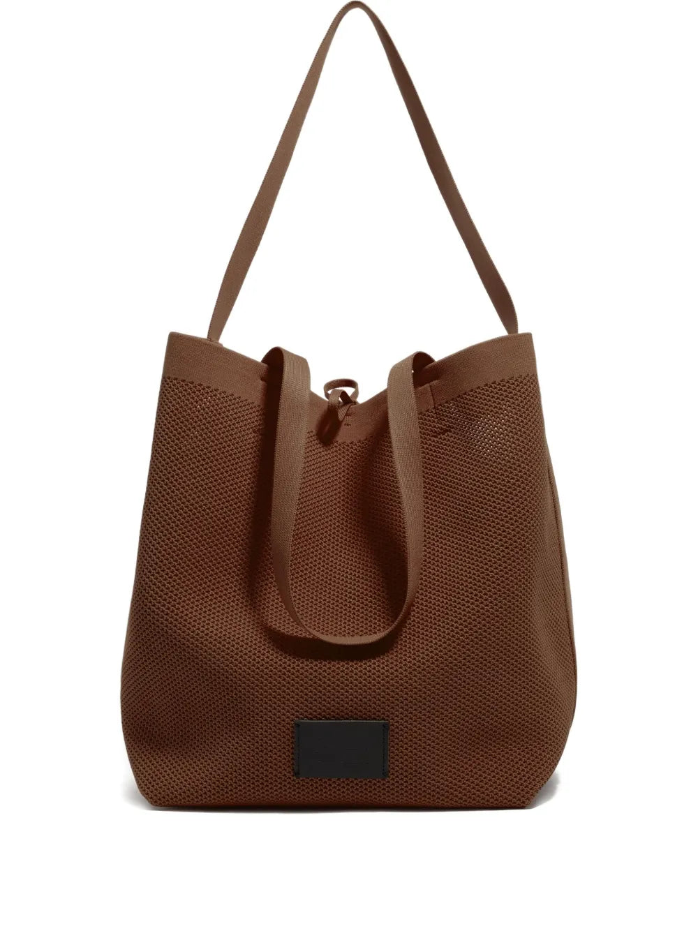large Chihuahua mesh-knit tote bag