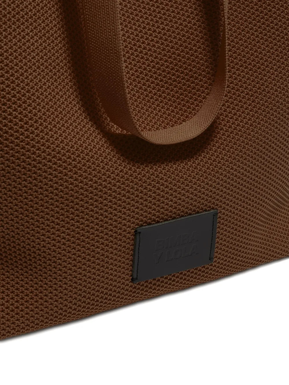large Chihuahua mesh-knit tote bag