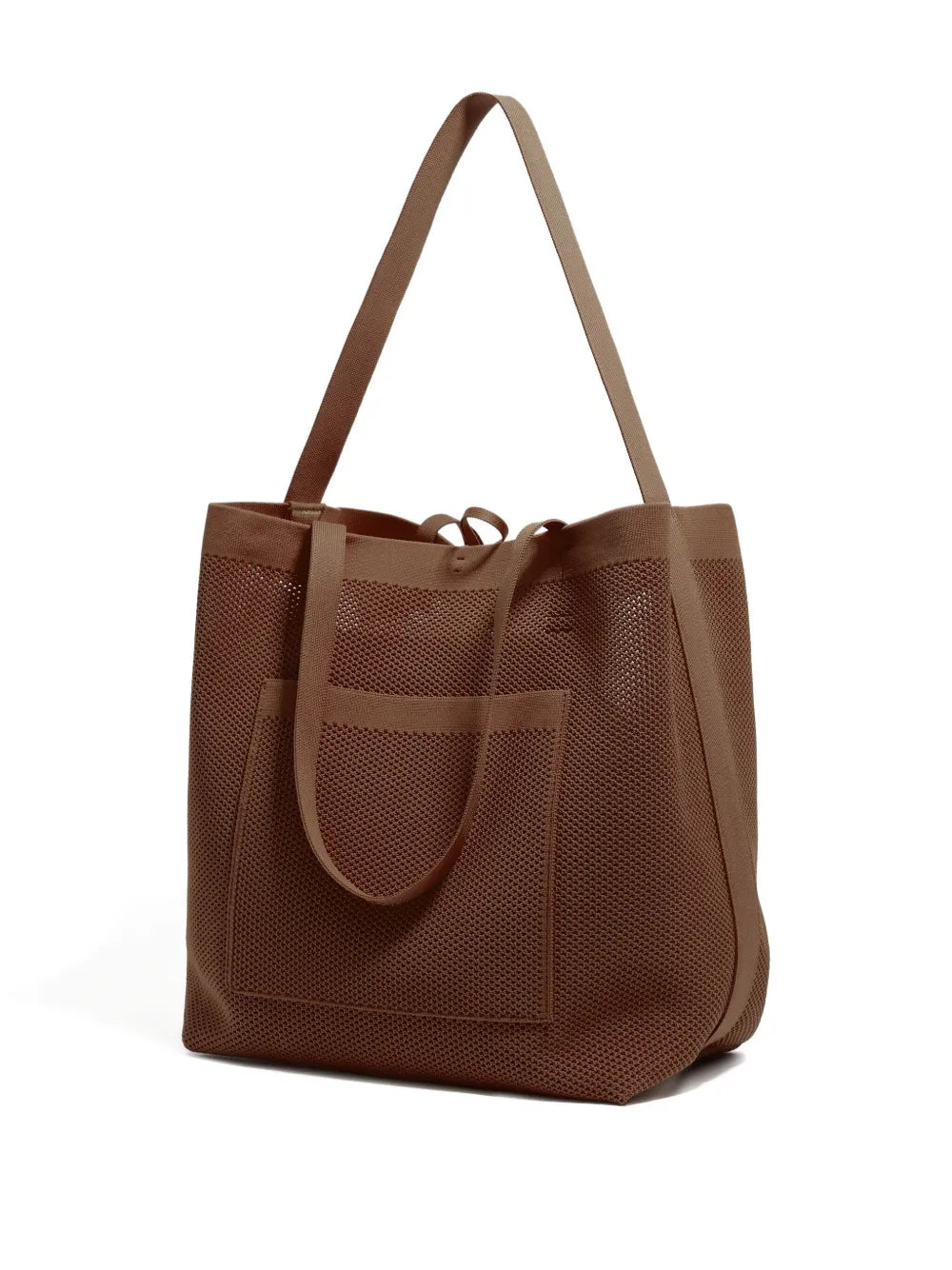 large Chihuahua mesh-knit tote bag
