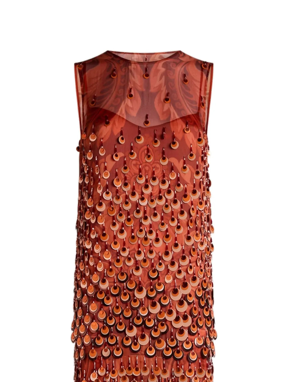 sequin-embellished sleeveless dress