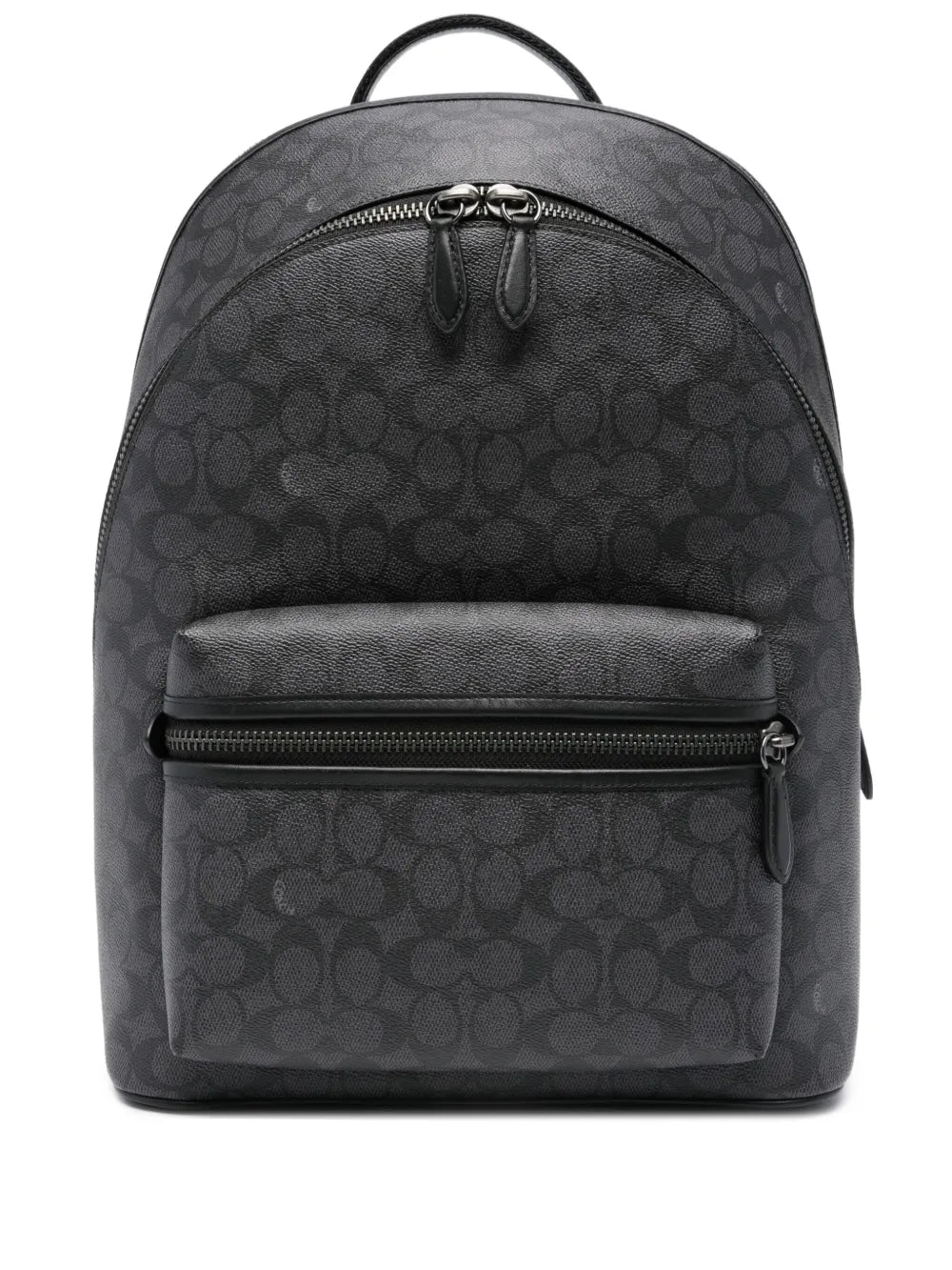monogram-print adjustable backpack