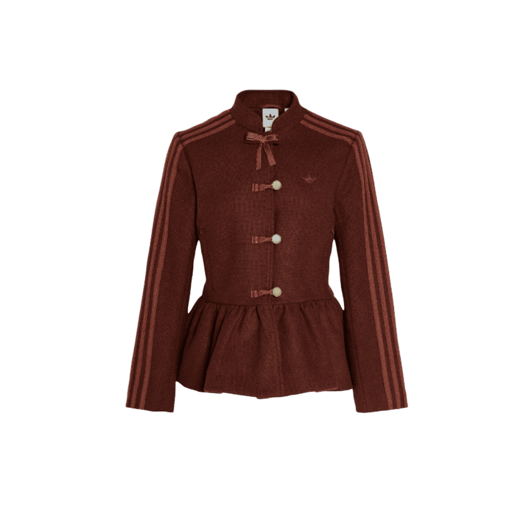 adidas Womens Chinese New Year CNY Jacket Brown Red