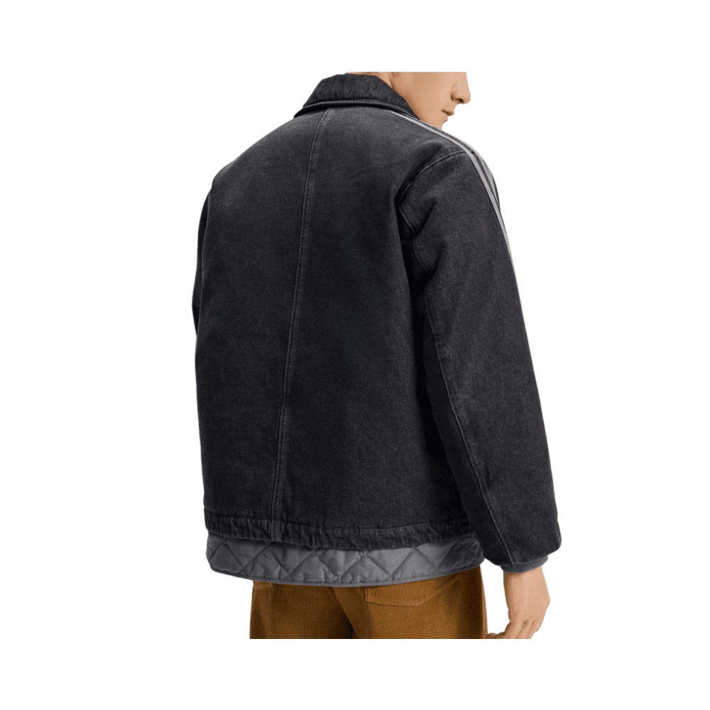 adidas CTT Oversized Chinese Track Top 3.0 Jacket Medium Black Denim