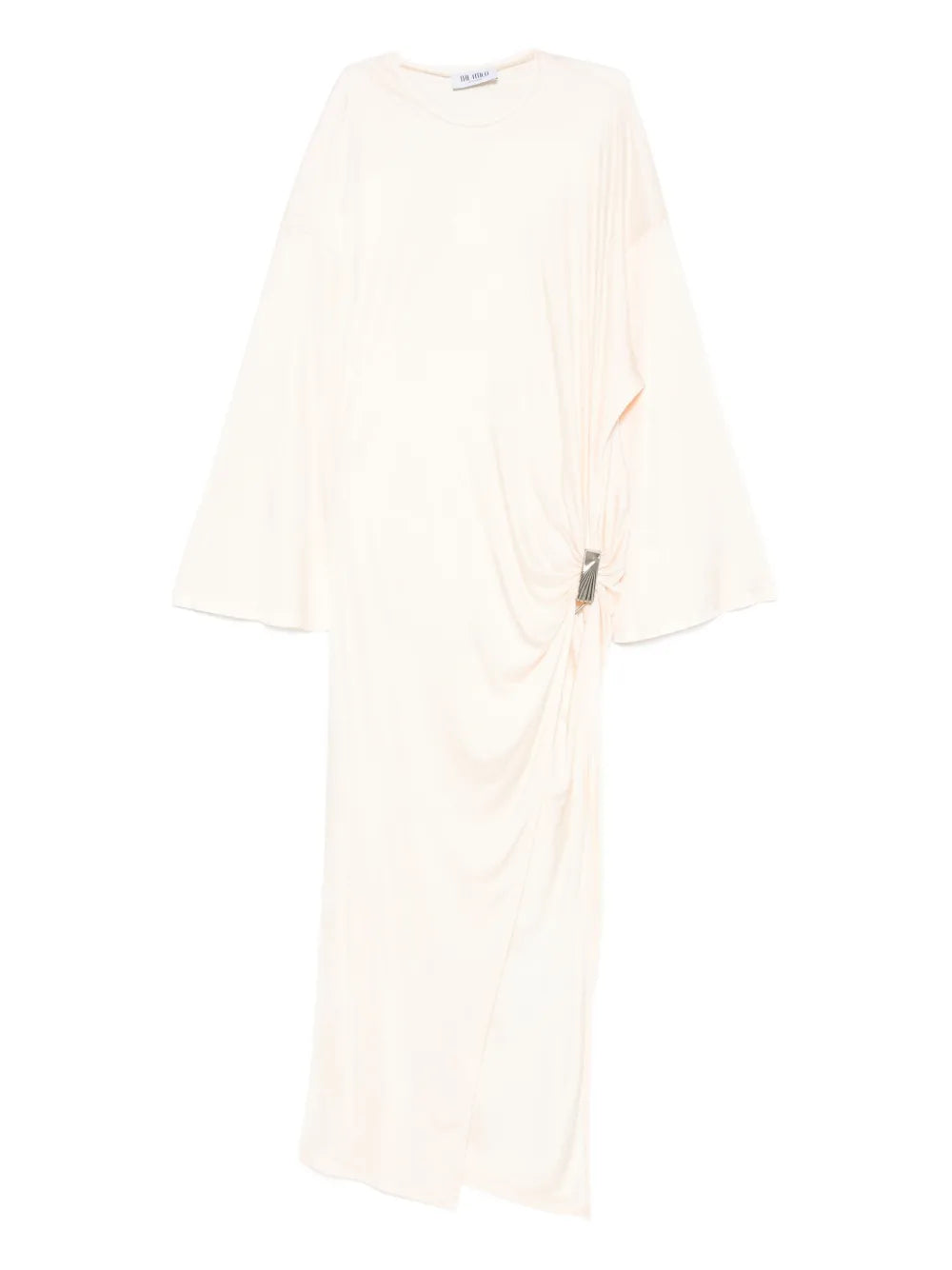knot-detail midi dress