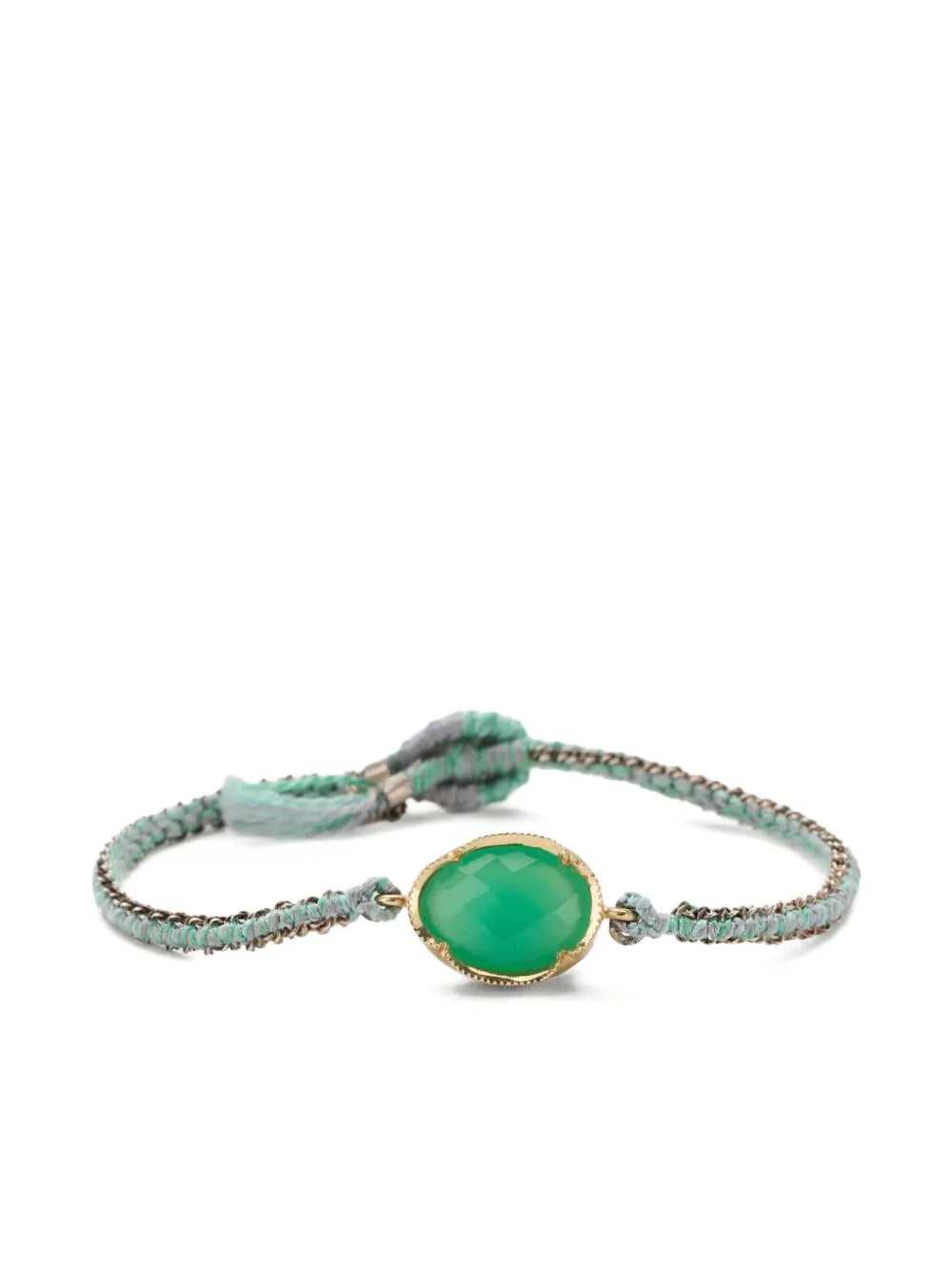 14kt yellow gold Orbit chrysoprase bracelet