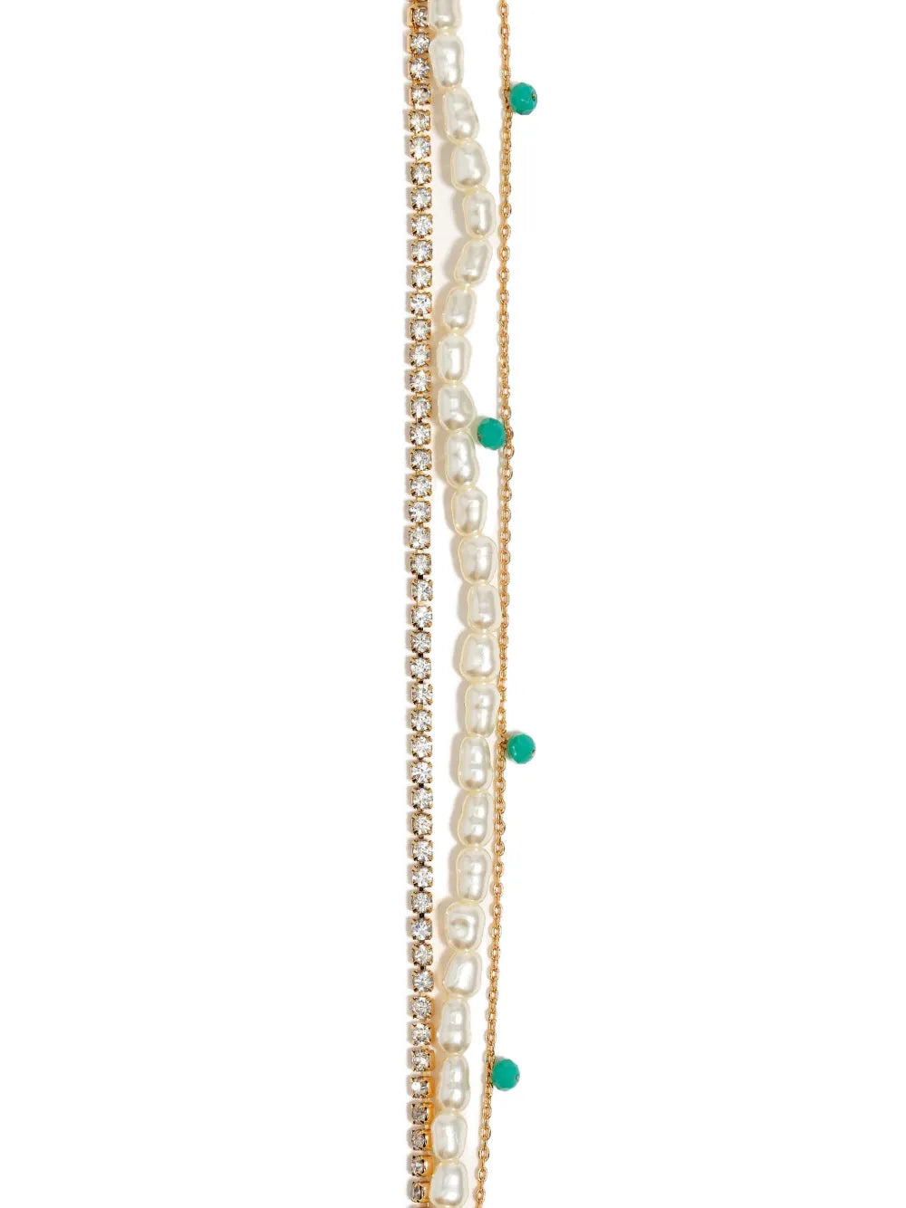 double-layer heart-charm bracelet