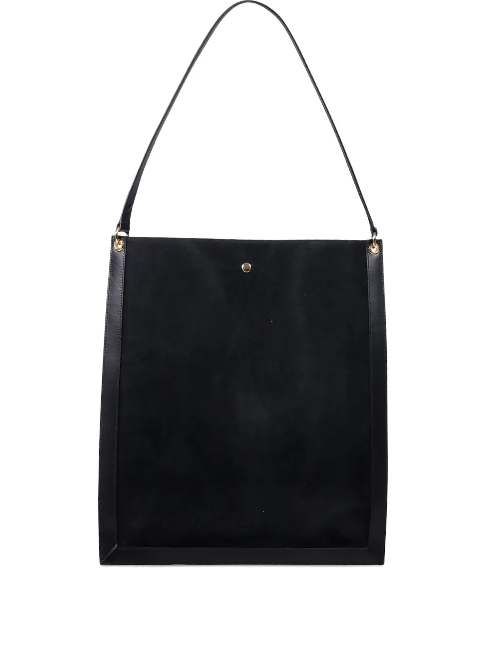 top-handle suede tote bag