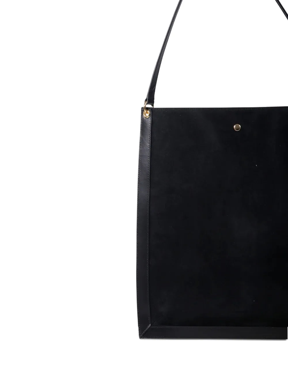 top-handle suede tote bag