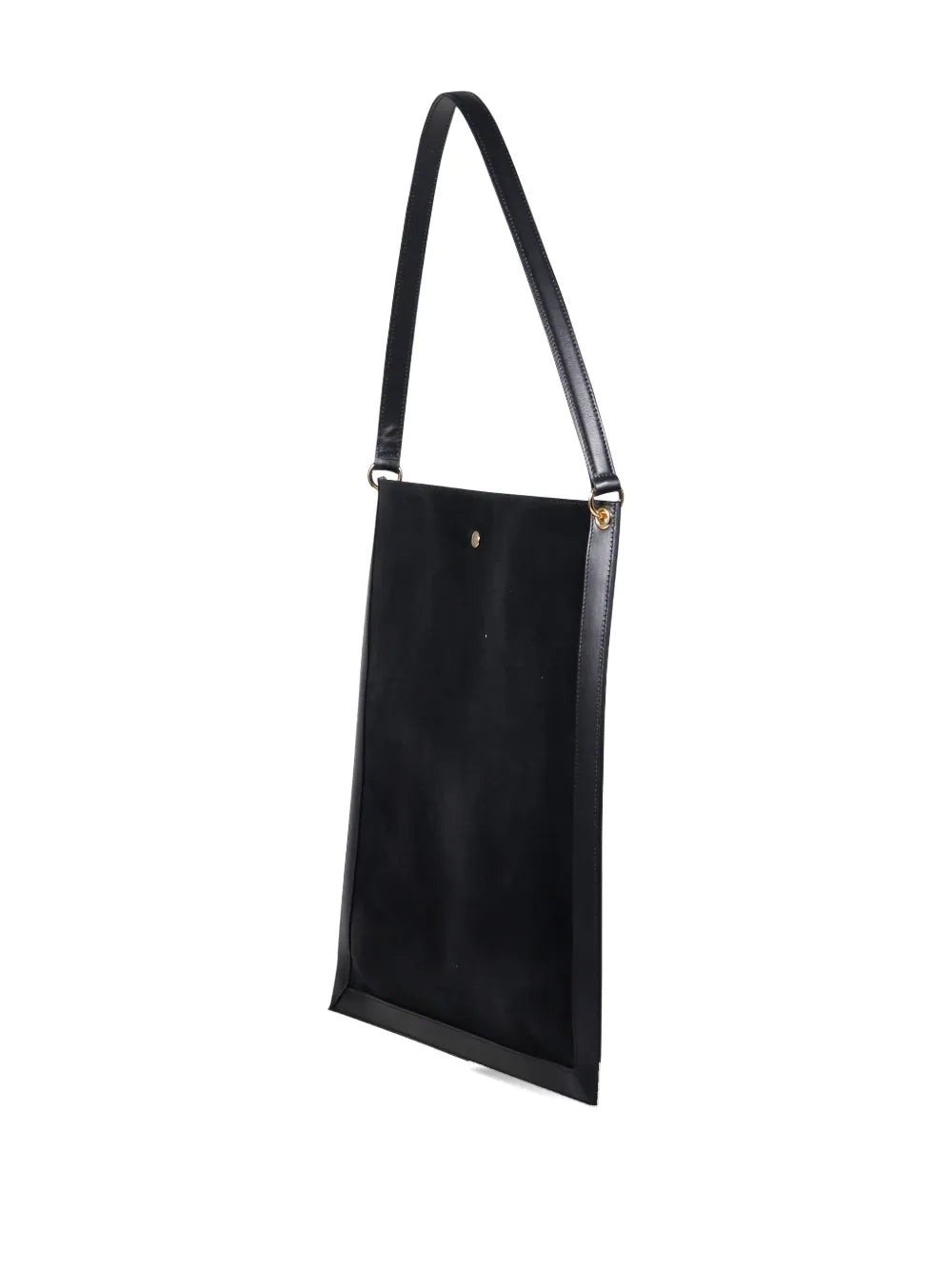 top-handle suede tote bag