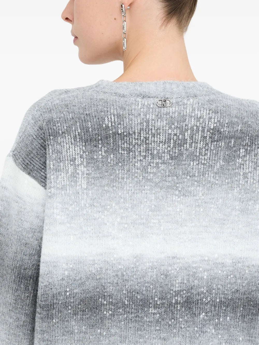 ombre sequin knit dress