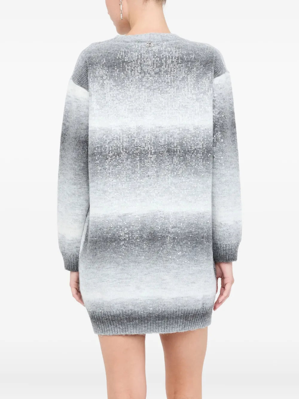 ombre sequin knit dress